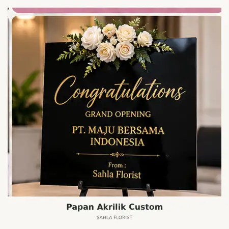 Papan Bunga Akrilik Pemalang